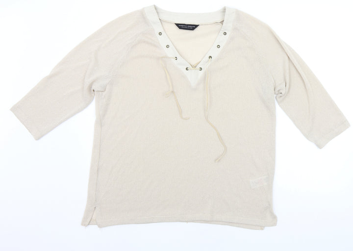 Dorothy Perkins Womens Beige   Pullover Jumper Size 20
