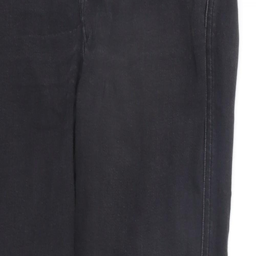 New Look Womens Grey   Straight Jeans Size 8 L24 in