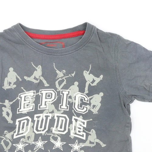 pEP&CO Boys Grey   Basic T-Shirt Size 5-6 Years