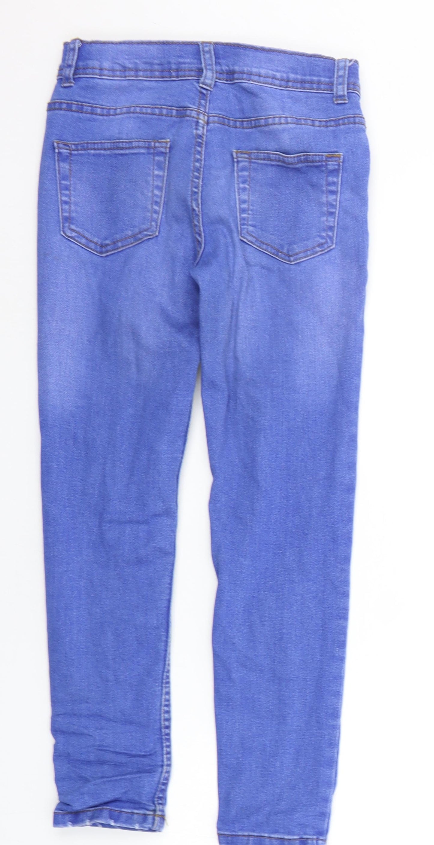 Denim & Co. Girls Blue   Straight Jeans Size 8-9 Years