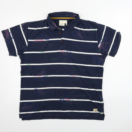 Human Mens Blue    Polo Size L