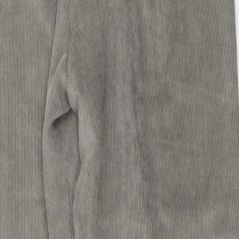 Preworn  Womens Beige  Corduroy Trousers  Size 32 in L28 in
