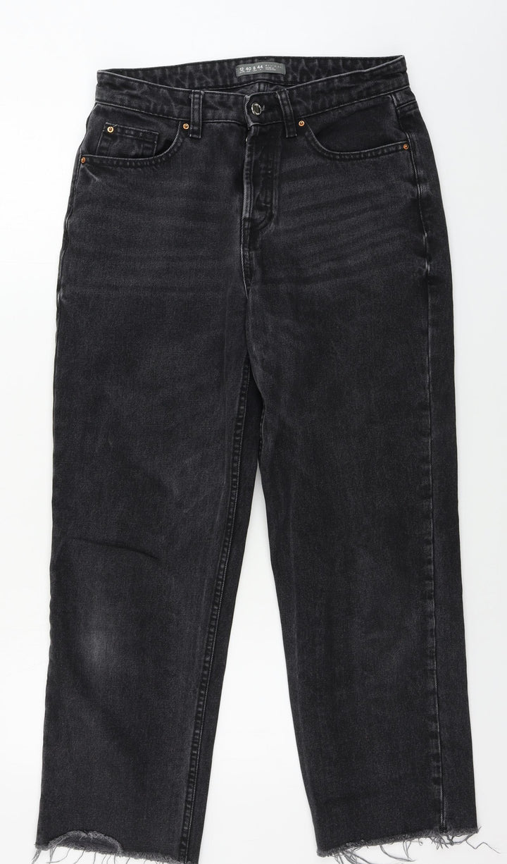 denim co Womens Grey Straight Jeans Size 12 L27 in