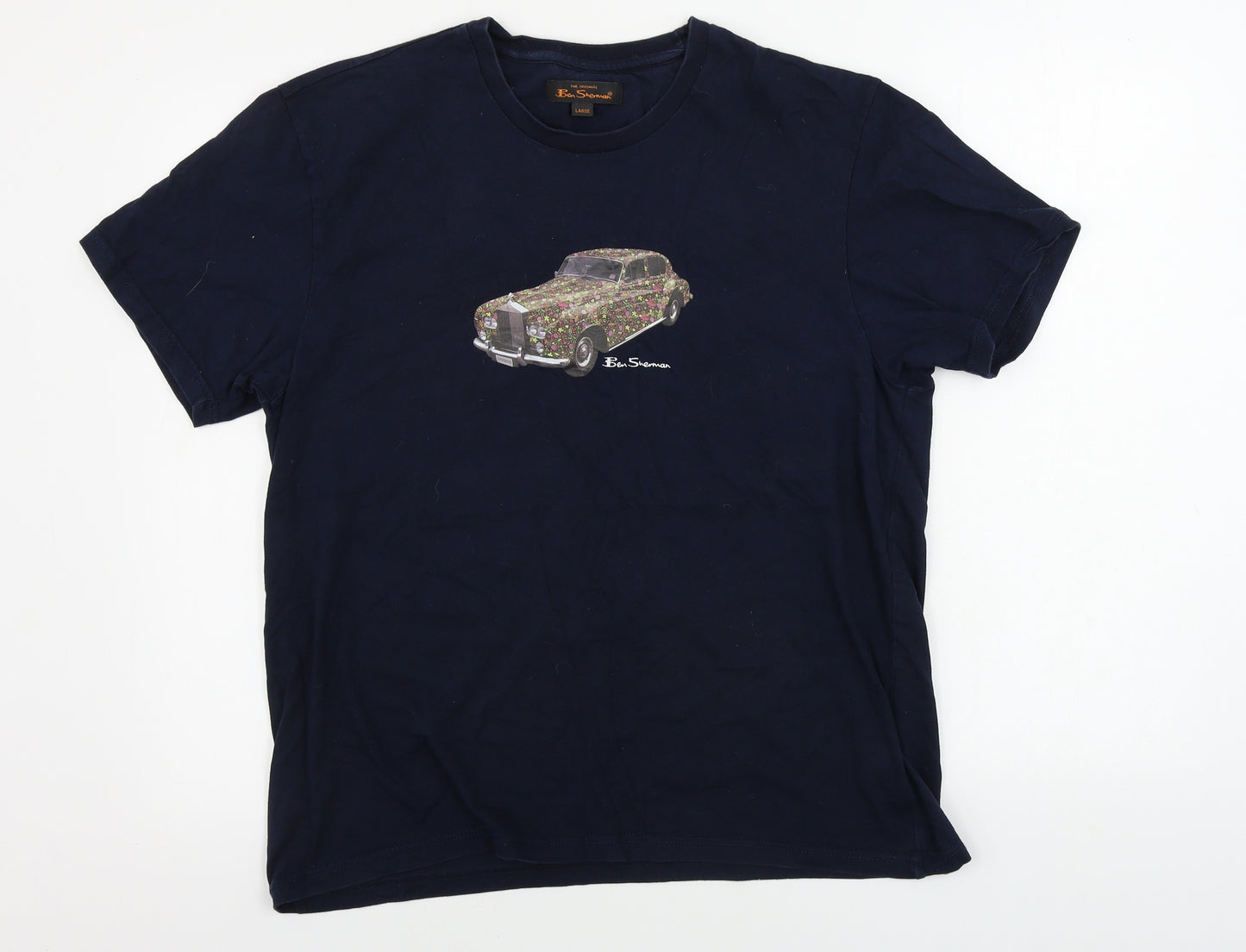 Ben Sherman  Mens Blue    T-Shirt Size L