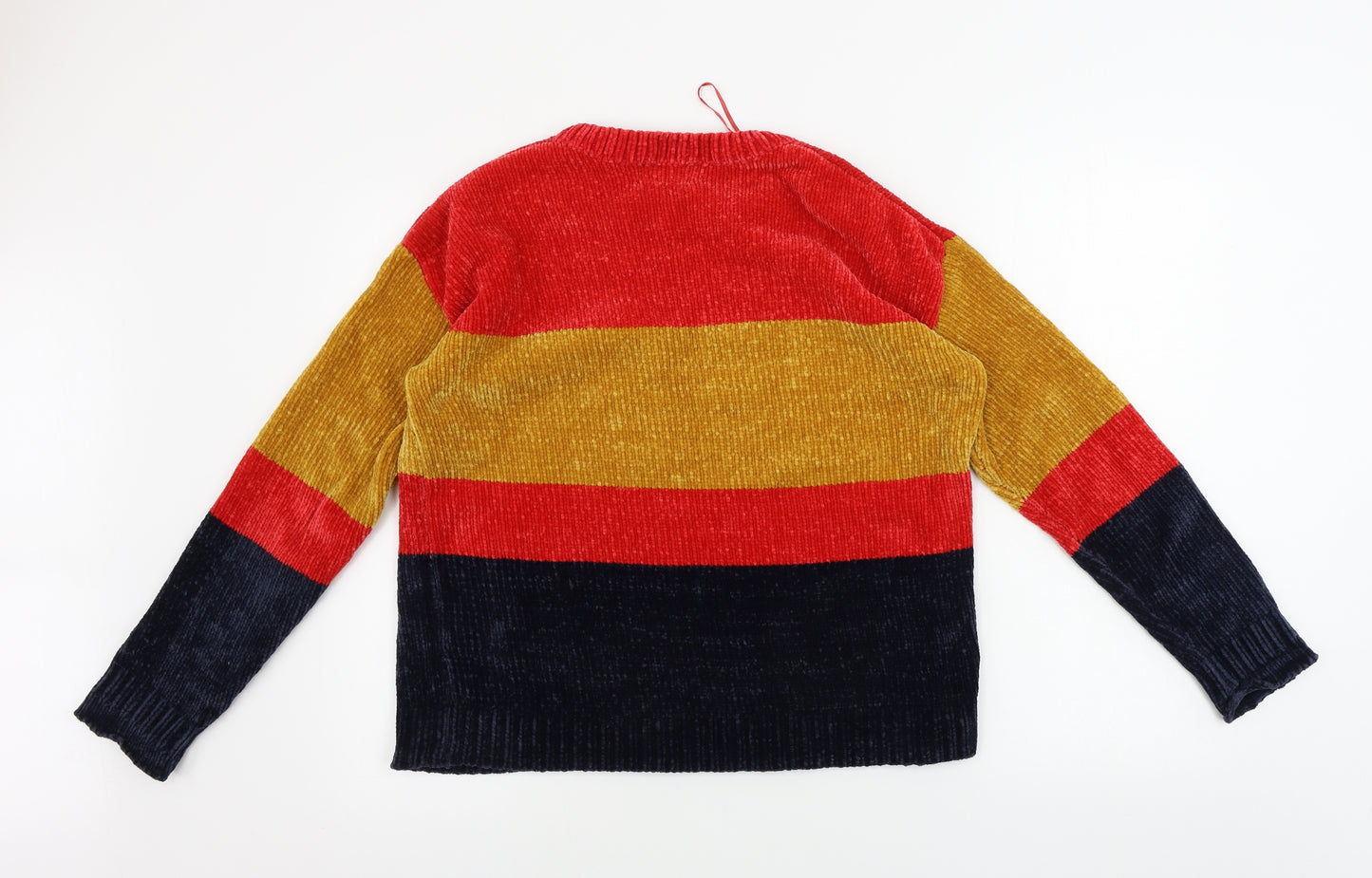 Papaya  Womens Blue Striped  Pullover Jumper Size M