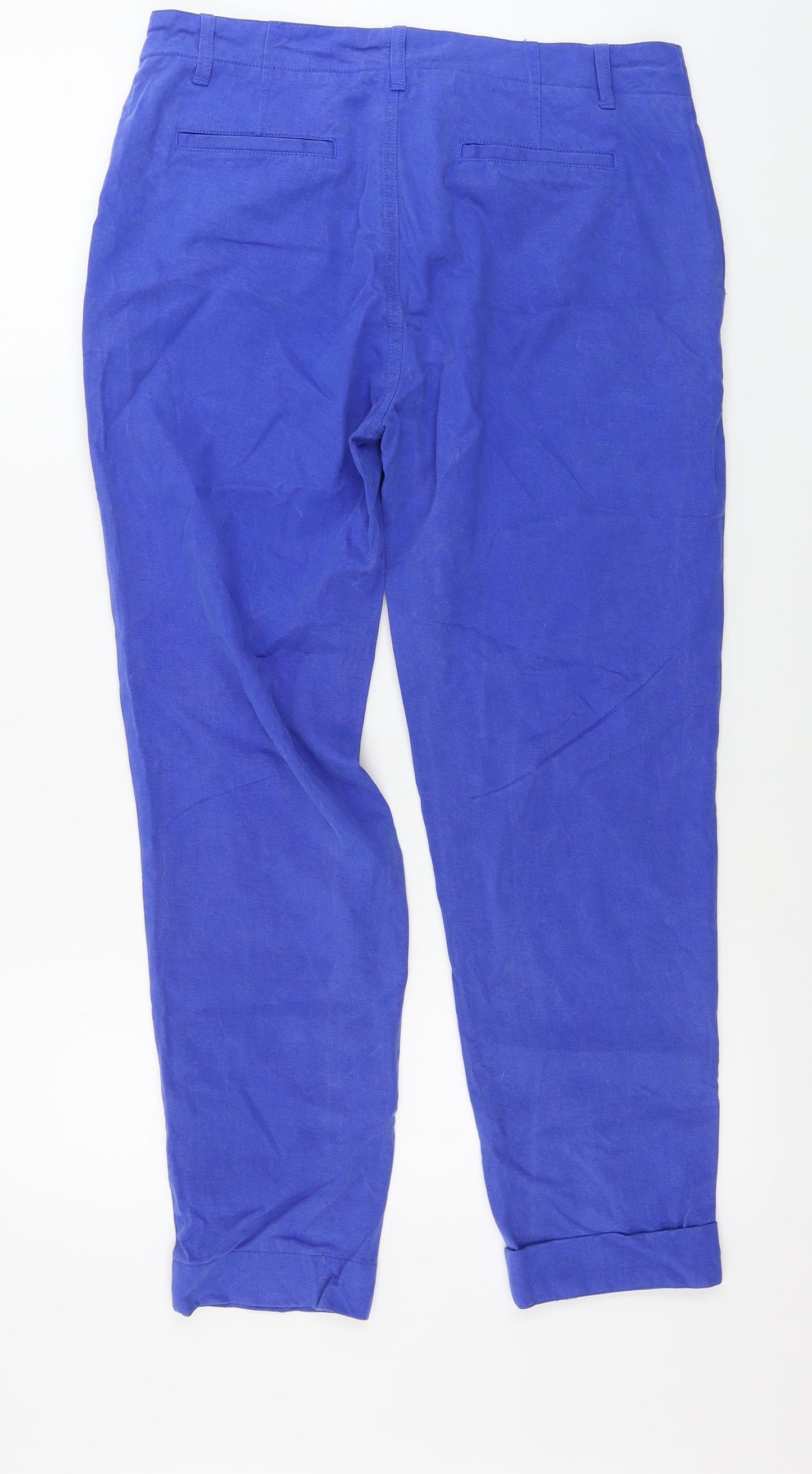 bam Womens Blue   Chino Trousers Size 10 L26 in