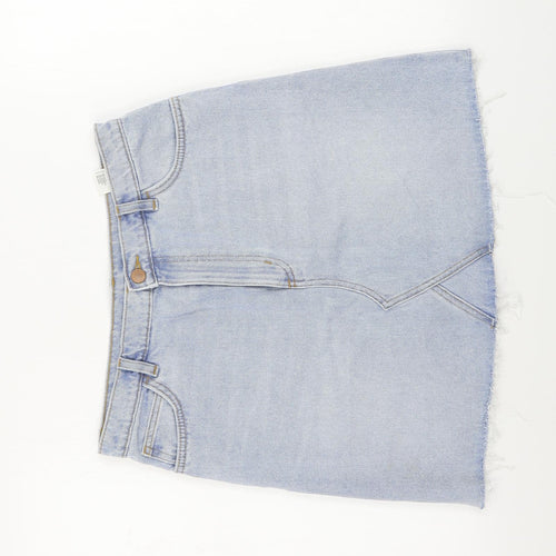 Preworn  Womens Blue   A-Line Skirt Size 30 in