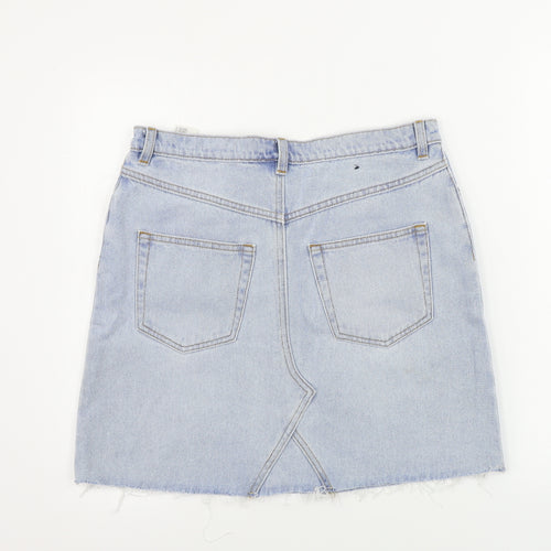 Preworn  Womens Blue   A-Line Skirt Size 30 in