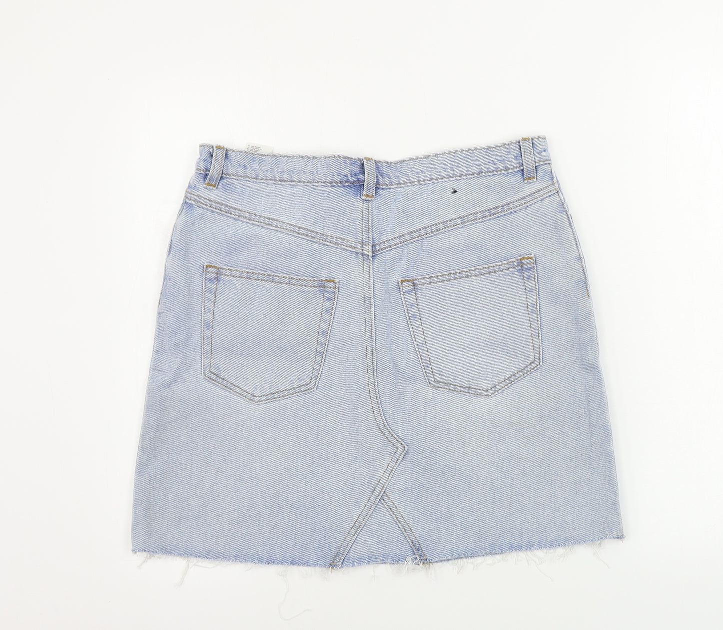 Preworn  Womens Blue   A-Line Skirt Size 30 in