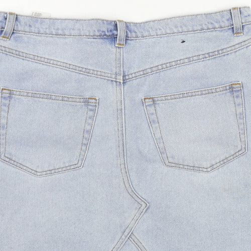 Preworn  Womens Blue   A-Line Skirt Size 30 in