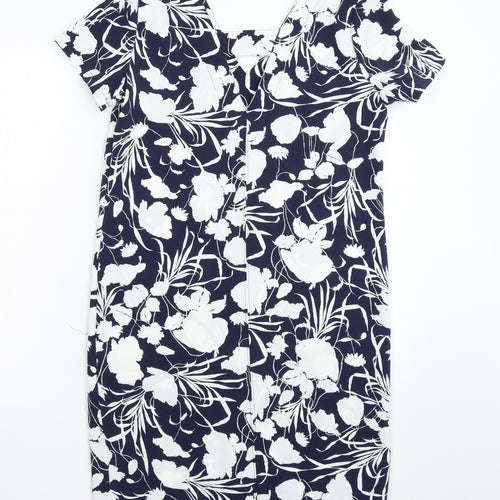 NEXT Womens Blue Floral  Bodycon  Size 8