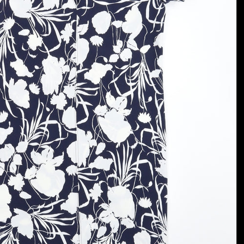 NEXT Womens Blue Floral  Bodycon  Size 8