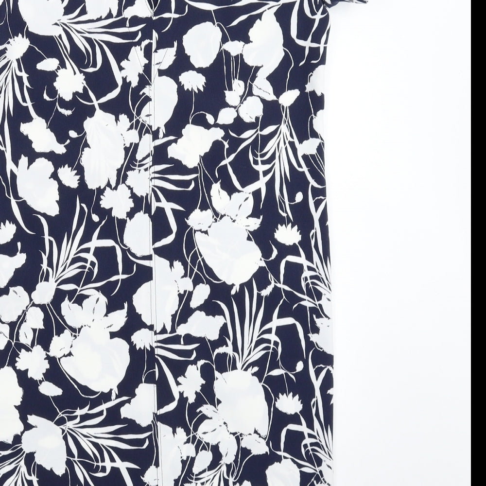 NEXT Womens Blue Floral  Bodycon  Size 8
