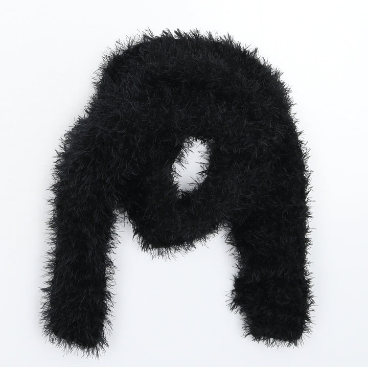 Preworn Girls Black Scarf Scarves & Wraps One Size