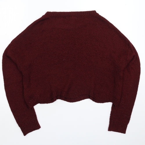 FOREVER 21 Womens Brown  Knit Pullover Jumper Size S
