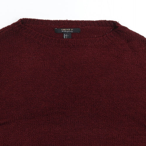 FOREVER 21 Womens Brown  Knit Pullover Jumper Size S