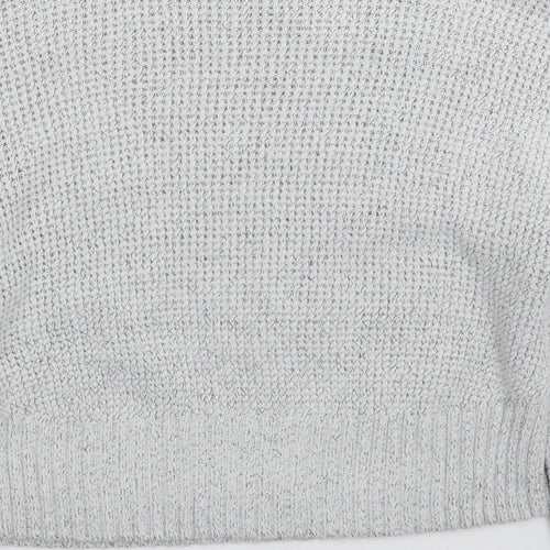 Topshop Womens Grey  Knit Pullover Jumper Size S