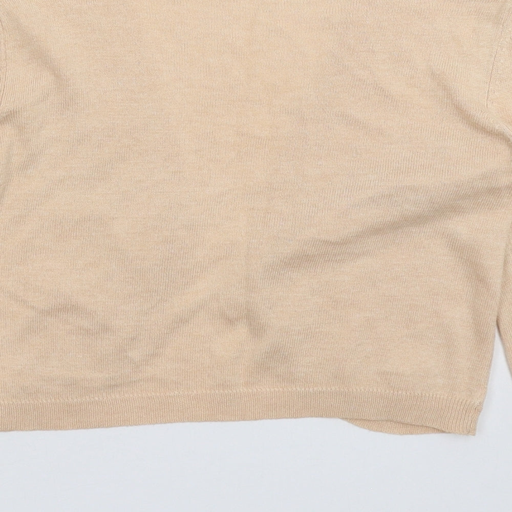 Atmosphere Womens Beige  Knit Cardigan Jumper Size 8