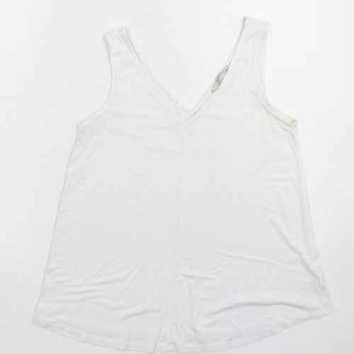 George Womens White   Basic Tank Size 8