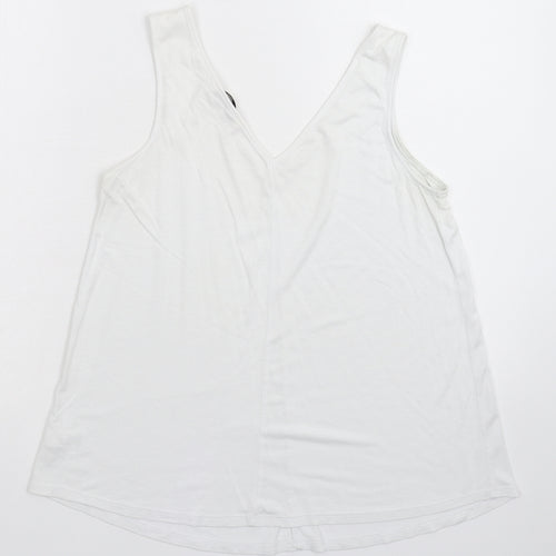 George Womens White   Basic Tank Size 8