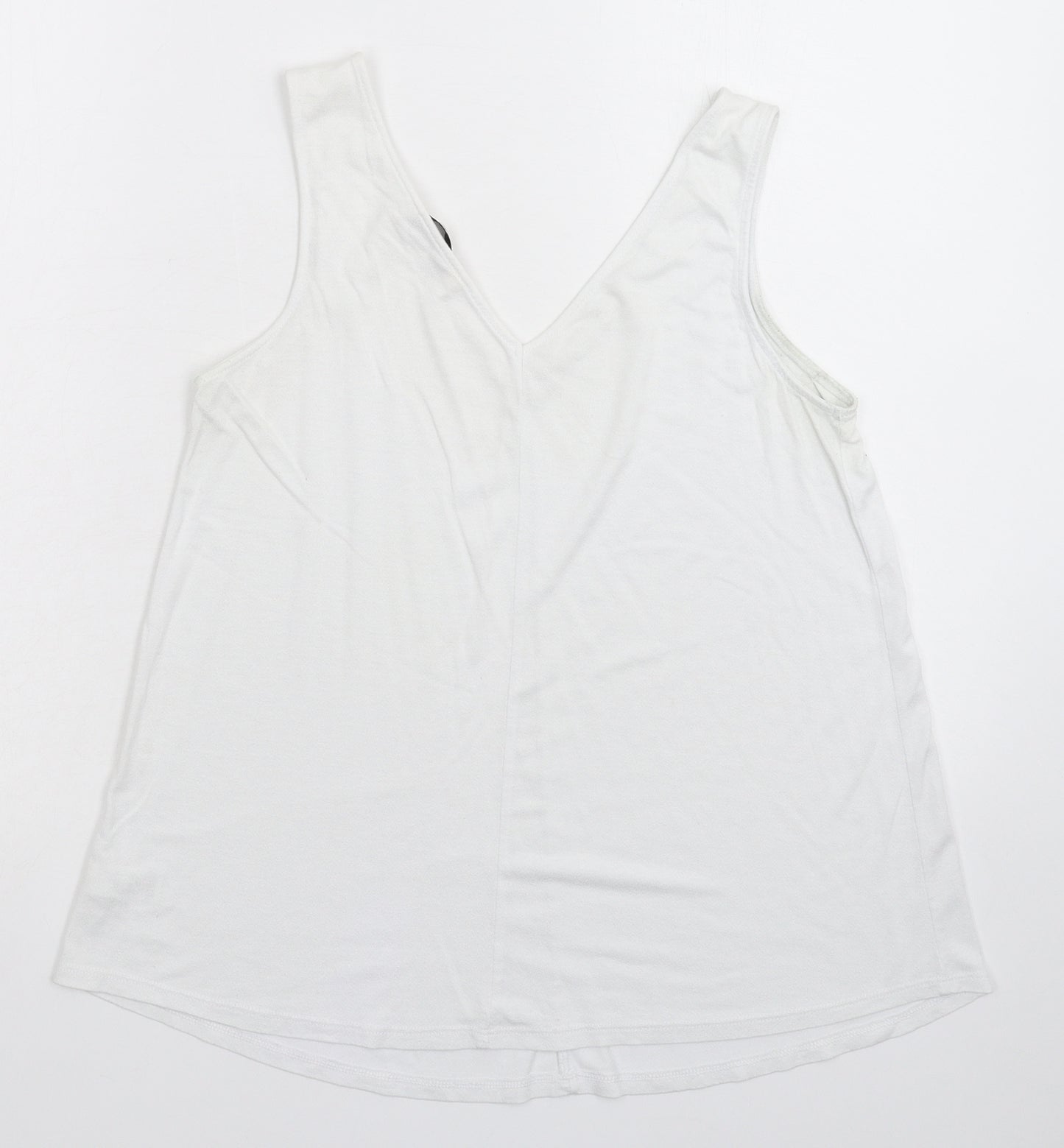 George Womens White   Basic Tank Size 8