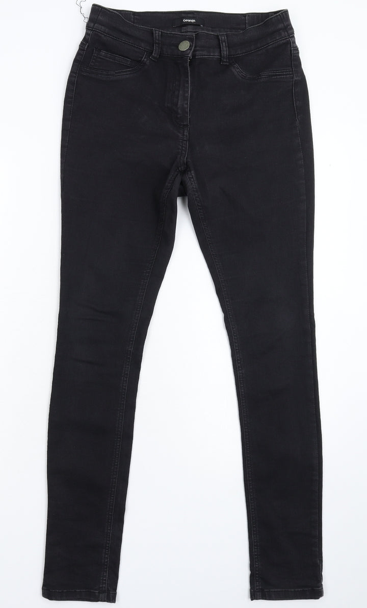 George Womens Black Denim Jegging Jeans Size S L29 in