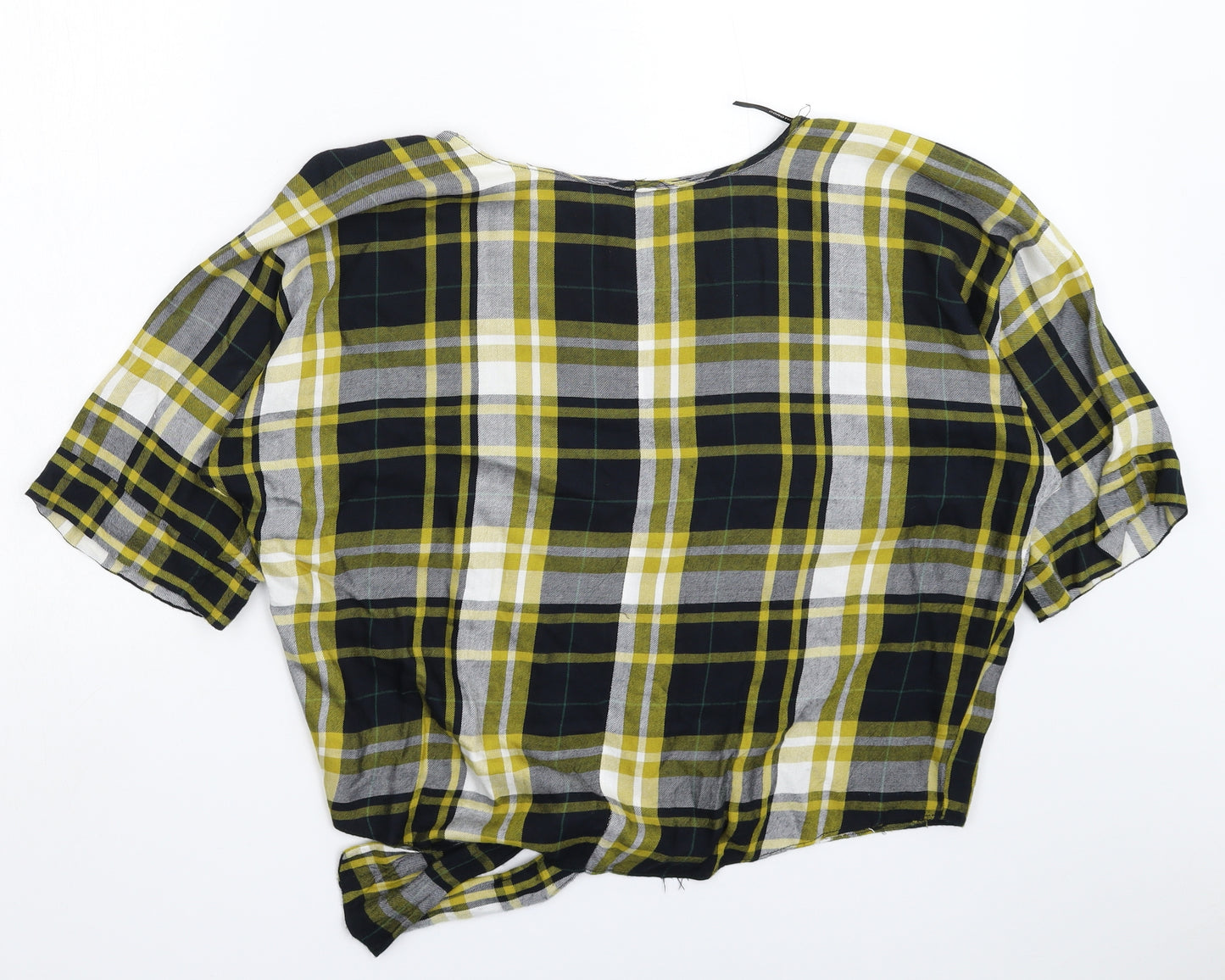 Dorothy Perkins Womens Multicoloured Check  Basic T-Shirt Size 6  - Oversized