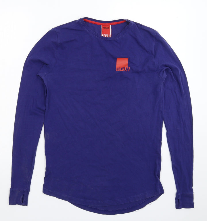 Level Mens Blue T-Shirt Size XS