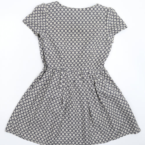 Atmosphere Womens Grey Geometric  Fit & Flare  Size 12