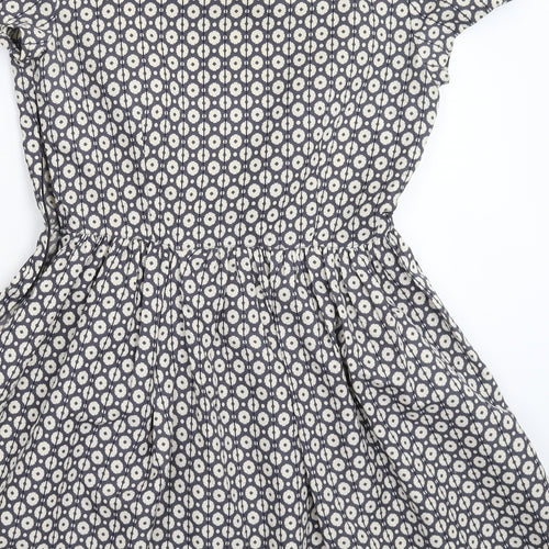 Atmosphere Womens Grey Geometric  Fit & Flare  Size 12