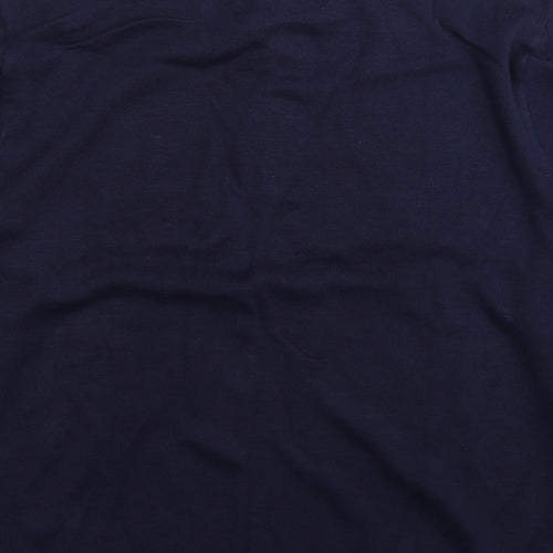 JERZEES Mens Blue  Knit Pullover Jumper Size L