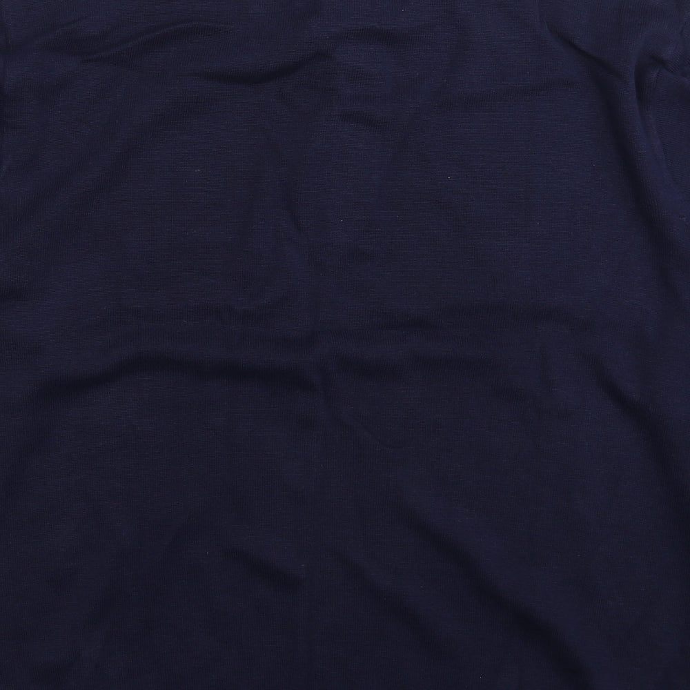 JERZEES Mens Blue  Knit Pullover Jumper Size L