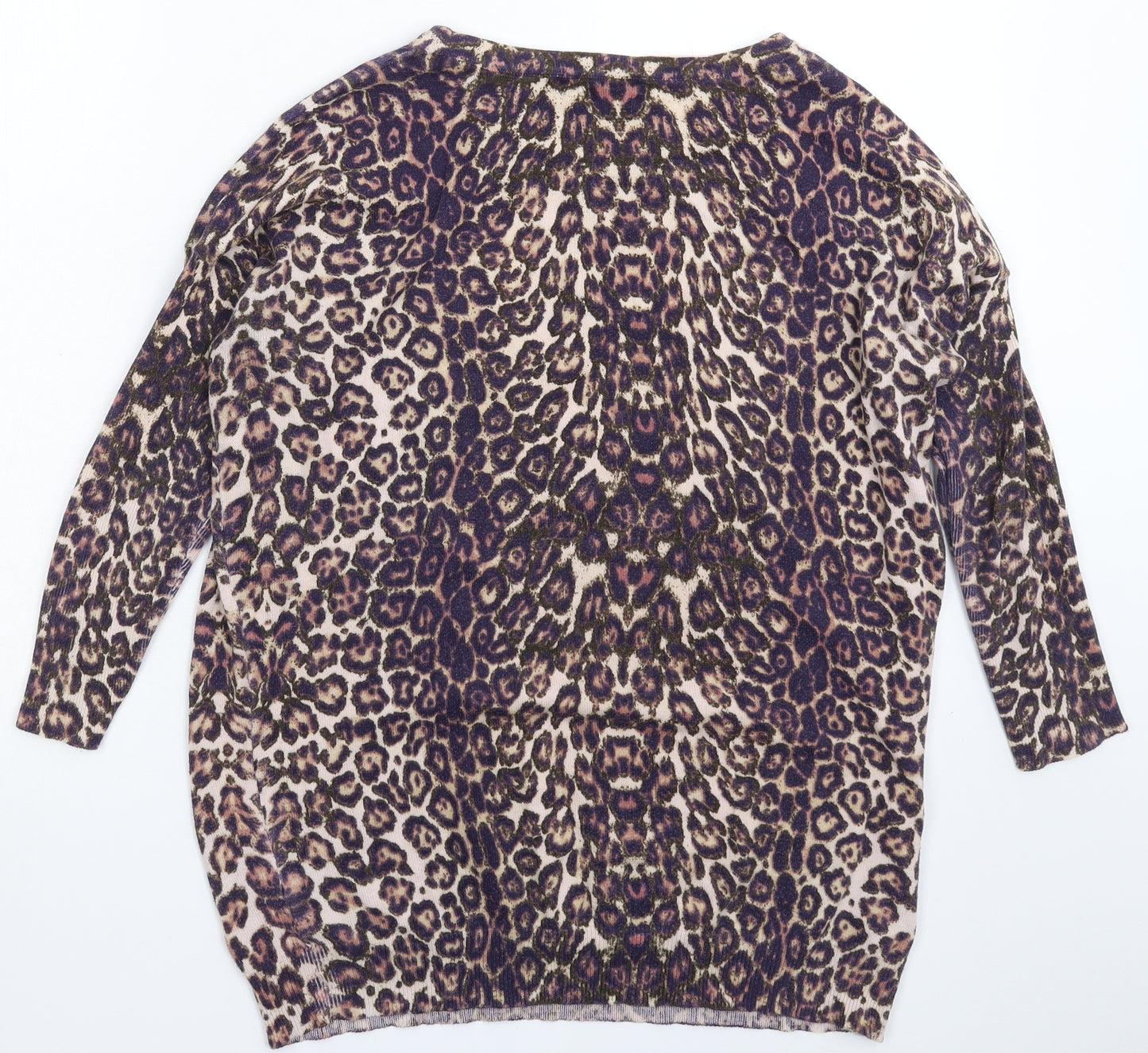 Atmosphere Womens Multicoloured Animal Print Knit Pullover Jumper Size S  - Oversized
