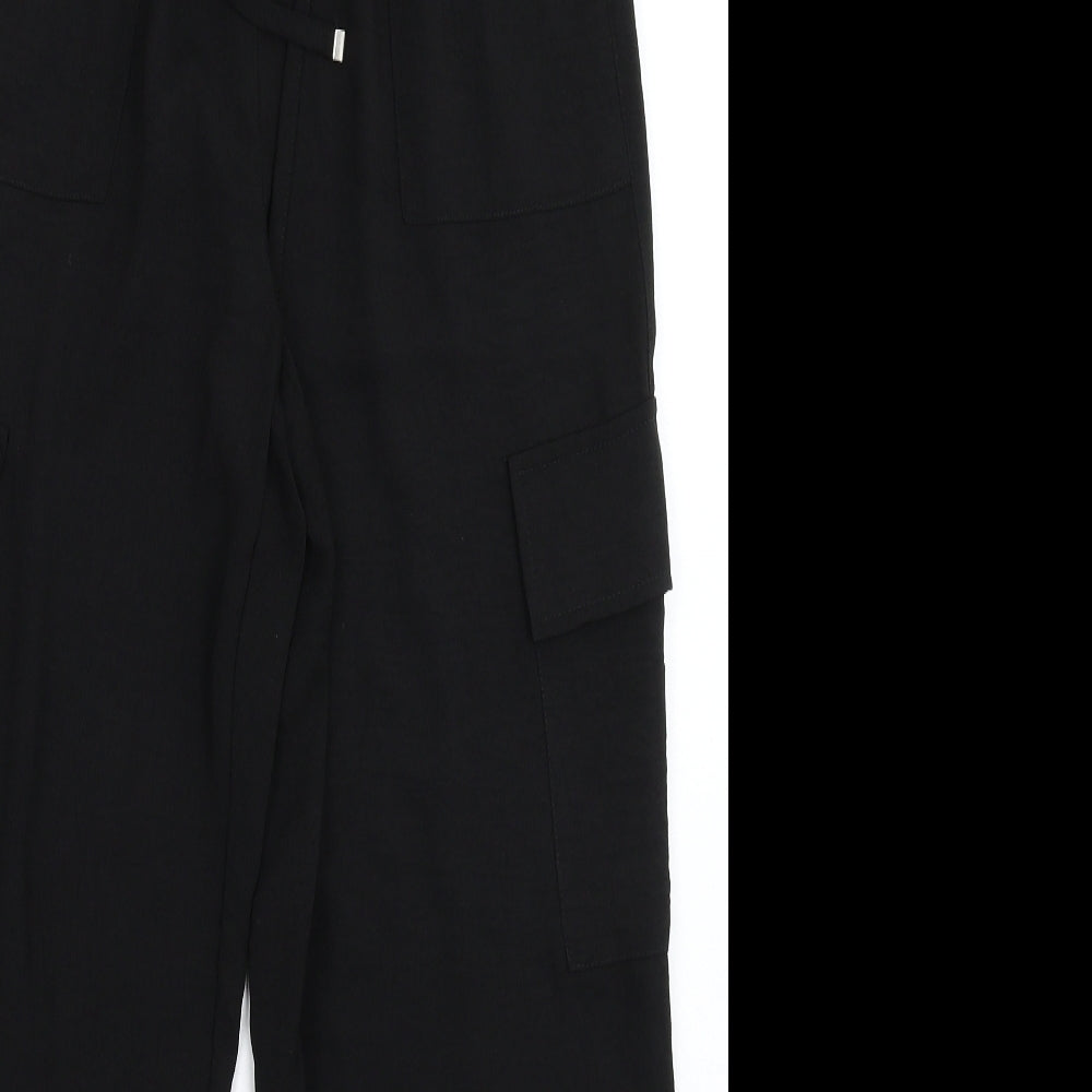New Look Womens Black   Cargo Trousers Size 6 L26 in