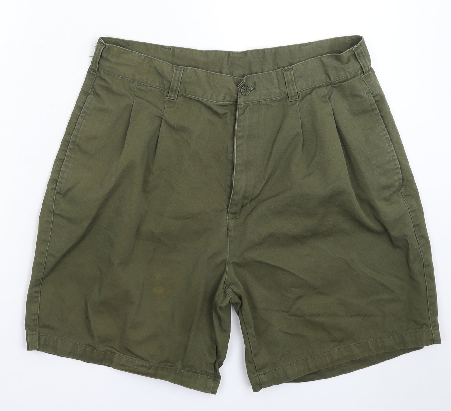 Brooker Mens Green   Chino Shorts Size 32