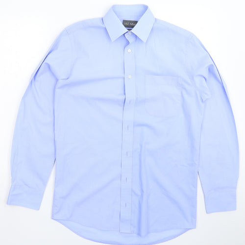 Marks and Spencer Mens Blue    Dress Shirt Size 14.5