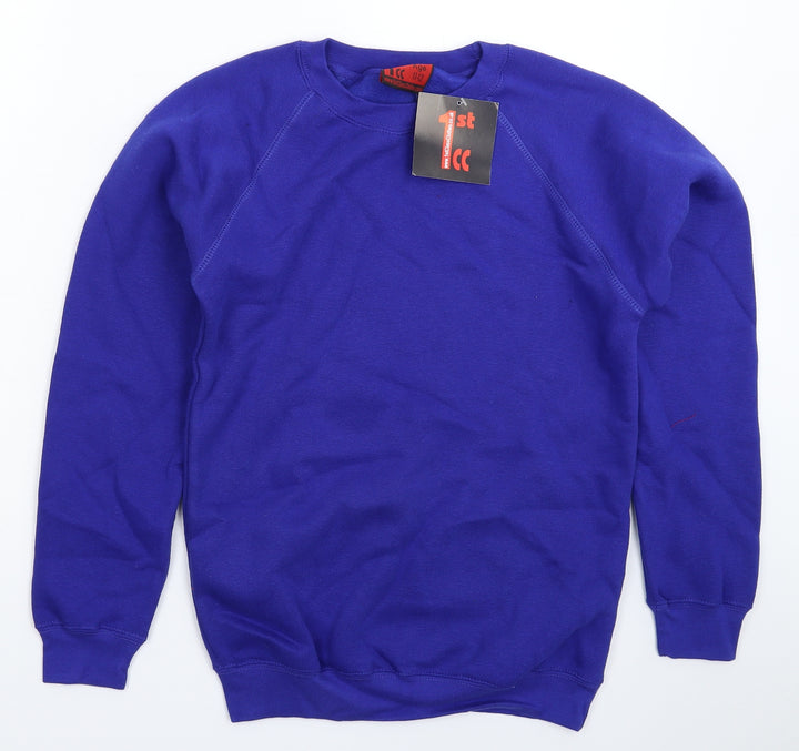 1st Class Clothes Boys Blue   Pullover Sweatshirt Size 11-12 Years
