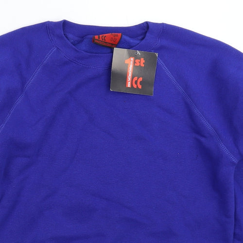 1st Class Clothes Boys Blue   Pullover Sweatshirt Size 11-12 Years