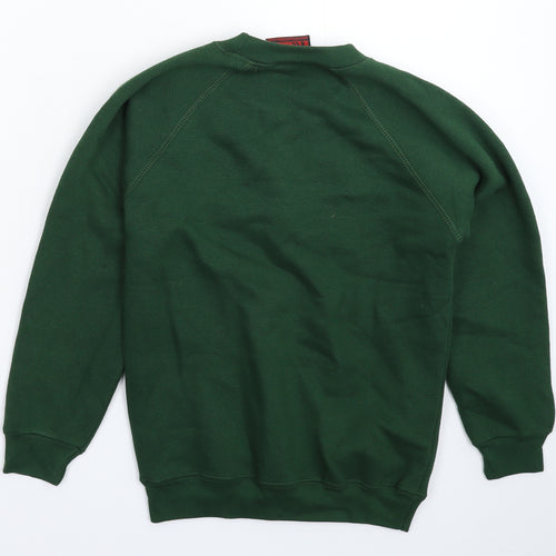 1st Class Clothes Boys Green   Pullover Sweatshirt Size 7-8 Years