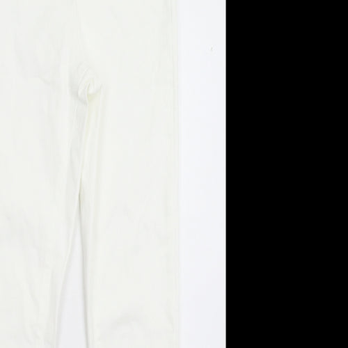 Denim & Co. Womens White  Denim Jegging Jeans Size 6 L28 in