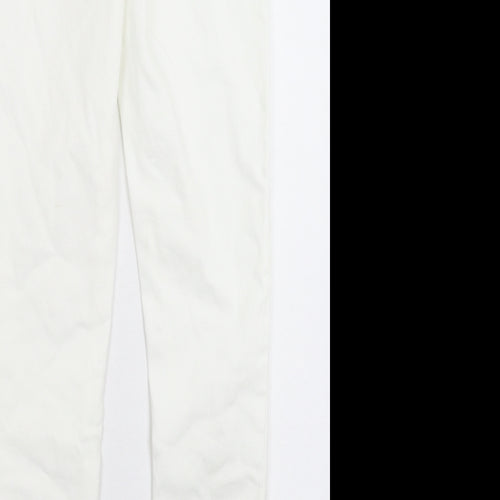 Denim & Co. Womens White  Denim Jegging Jeans Size 6 L28 in