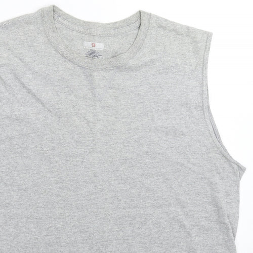 Preworn Mens Grey    T-Shirt Size S