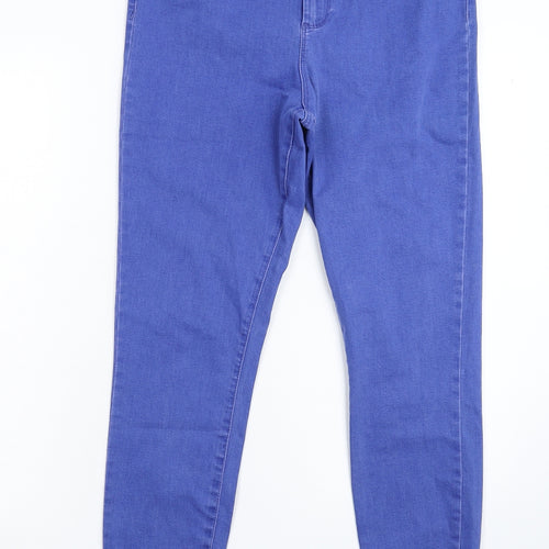 Denim & Co. Womens Blue  Denim Jegging Jeans Size 12 L28 in