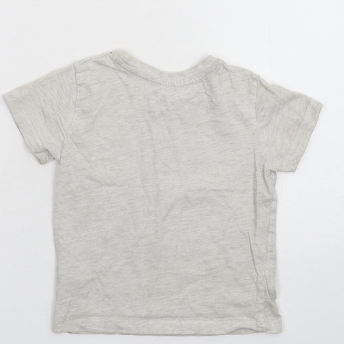 Primark Girls Grey   Basic T-Shirt Size 2-3 Years