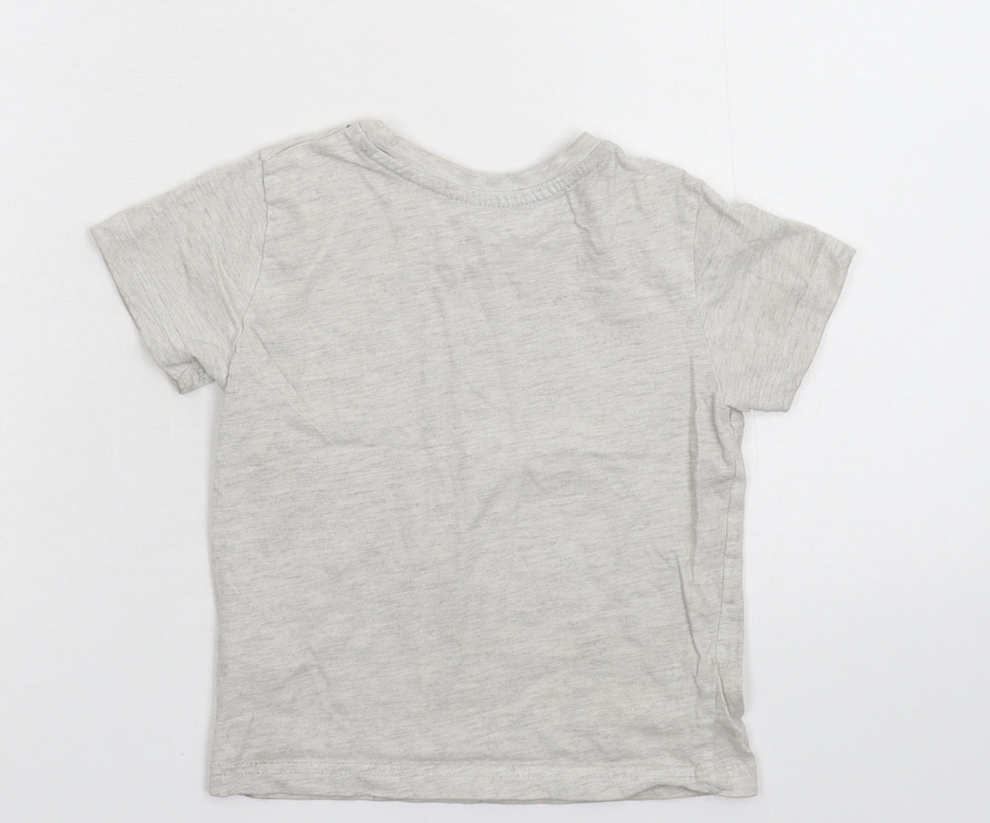 Primark Girls Grey   Basic T-Shirt Size 2-3 Years