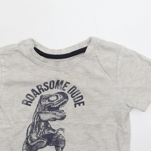Primark Girls Grey   Basic T-Shirt Size 2-3 Years