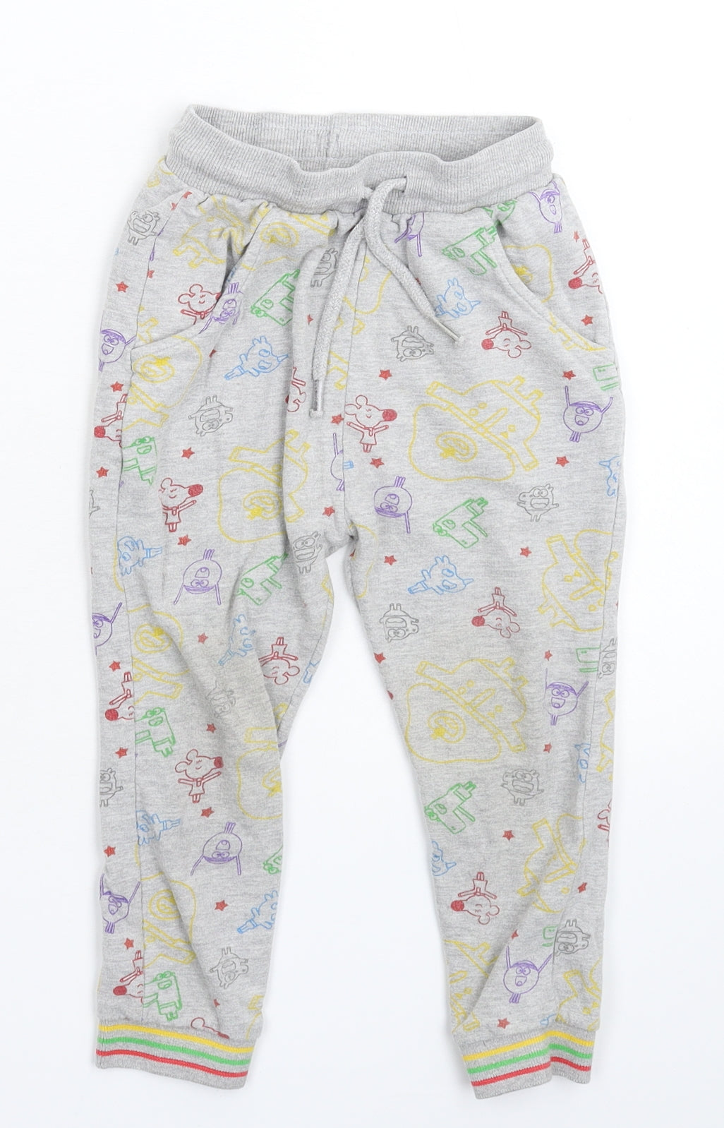 George Boys Grey   Jogger Trousers Size 3-4 Years