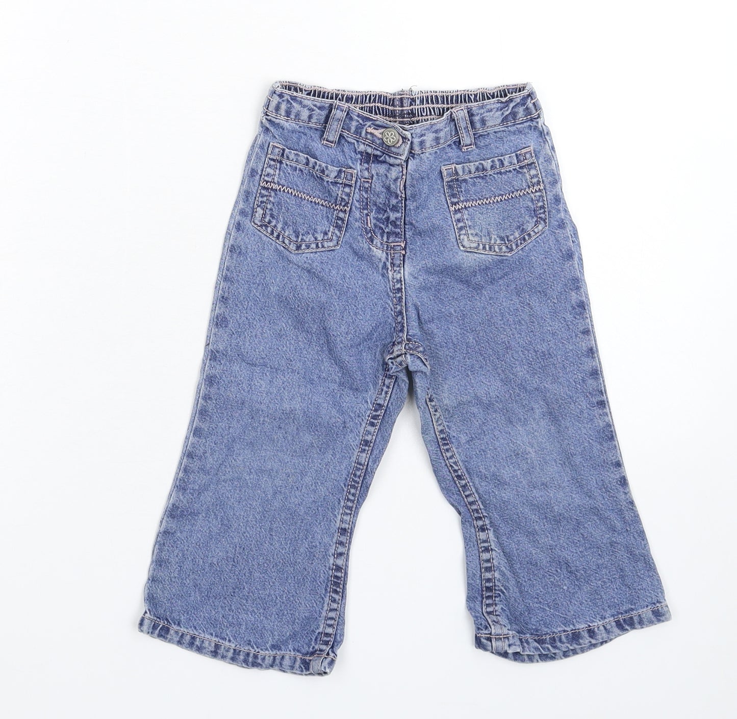 George Baby Blue  Denim Capri Jeans Size 12-18 Months