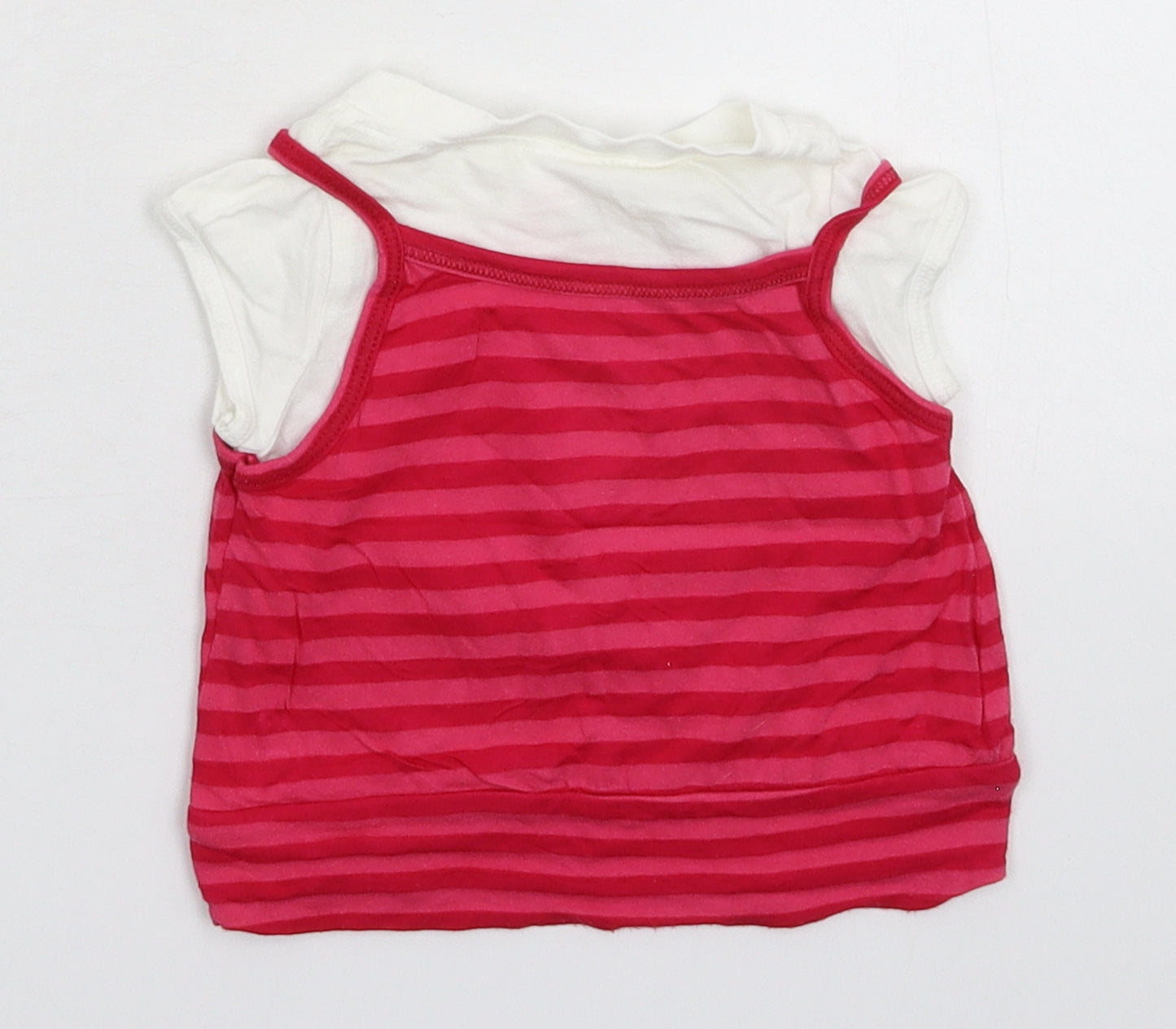 E-vie Girls Multicoloured Striped  Basic T-Shirt Size 12-18 Months