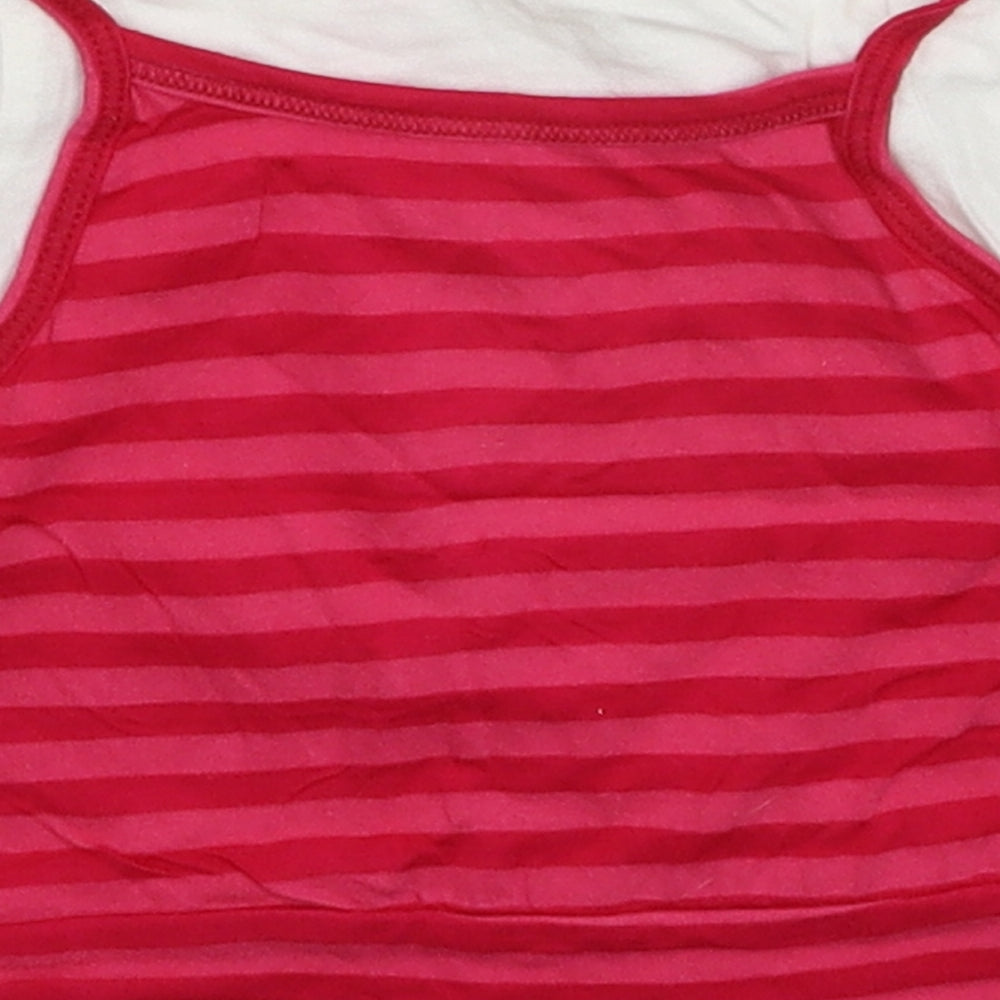 E-vie Girls Multicoloured Striped  Basic T-Shirt Size 12-18 Months
